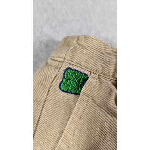 EMPYRE Women Pants Small Tori Y2K Khaki Twill Canvas Baggy Relax Khaki - Picture 3 of 10